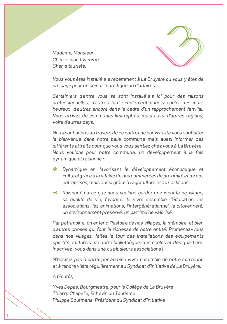 Brochure La Bruyere